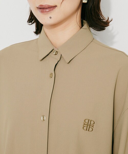UNTITLED(アンタイトル)の「【PROTAGPNISTA】QUICK DRY SHIRT(シャツ/ブラウス・レディース・ブラウン系その他/ベージュ・02)」の4枚目の写真