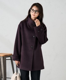 a.v.v（アーヴェヴェ）の「スタンドカラーミディコート（チェスターコート）」