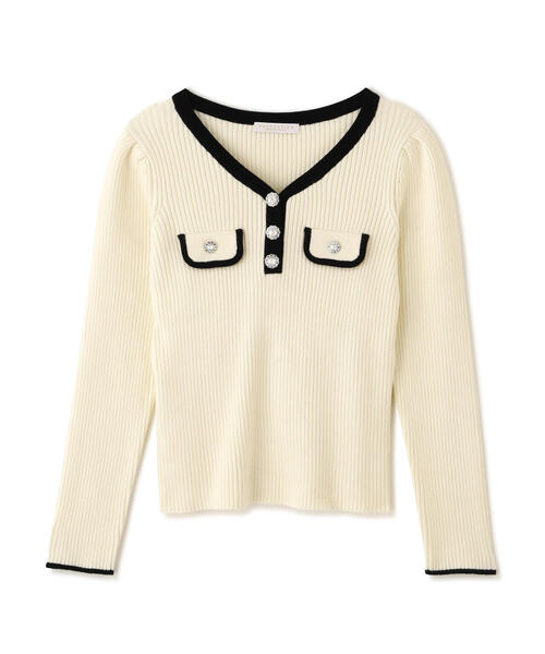 PROPORTION BODY DRESSING（プロポーションボディドレッシング）の「＜ウォッシャブル＞フラップポケット付きニット / 1215270016（ニット/セーター・レディース・ブルー/ブラック/ホワイト系その他・MEDIUM/SMALL）」の15枚目の写真