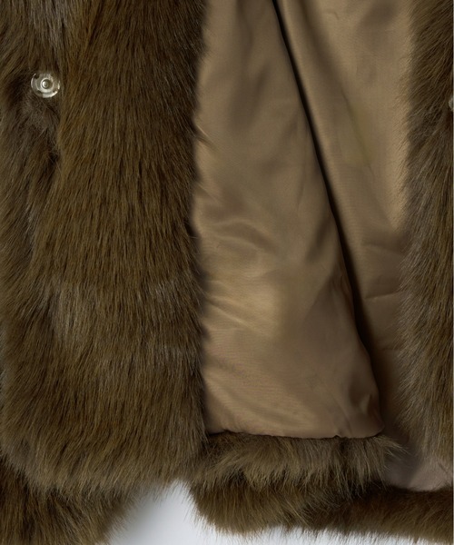 ビッグカラーファージャケット（その他アウター）｜mic by Olu