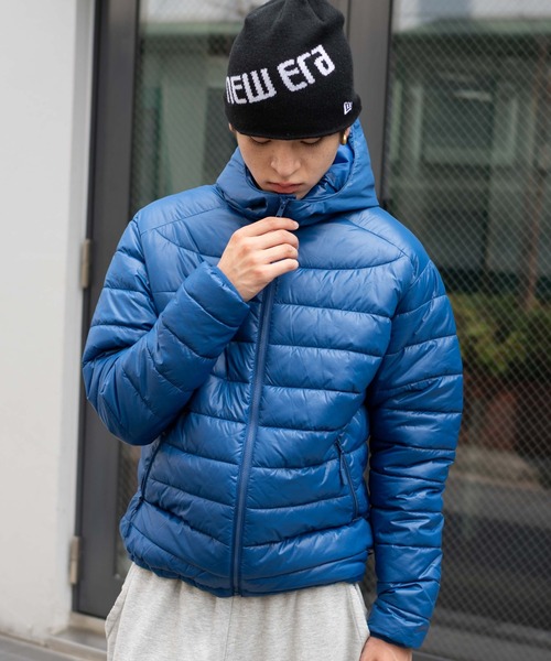 WEGO（ウィゴー）の「WEGO/コンパクトフィットパファーフーディー（ダウンジャケット/コート・メンズ・ブラック/ブルー・MEDIUM/LARGE）」の18枚目の写真