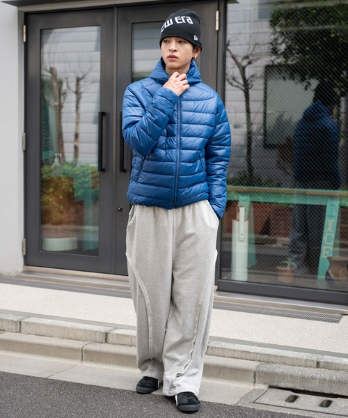 WEGO（ウィゴー）の「WEGO/コンパクトフィットパファーフーディー（ダウンジャケット/コート・メンズ・ブラック/ブルー・MEDIUM/LARGE）」の22枚目の写真