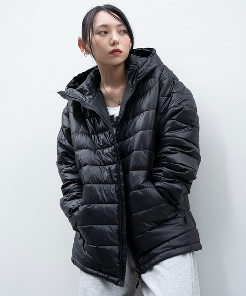 WEGO（ウィゴー）の「WEGO/コンパクトフィットパファーフーディー（ダウンジャケット/コート・メンズ・ブラック/ブルー・MEDIUM/LARGE）」の15枚目の写真