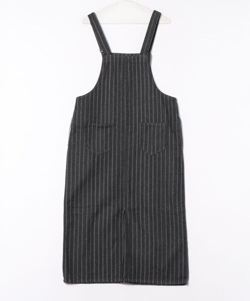 almo（アルモ）の「【portulaca】ストライプデニムジャンパースカート（デニムスカート・レディース・ネイビー・FREE）」の13枚目の写真