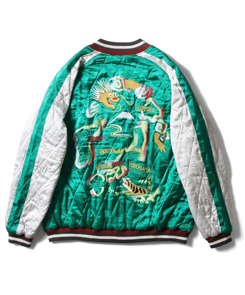 セール】HOUSTON レーヨンスカジャン(MAP)（スカジャン