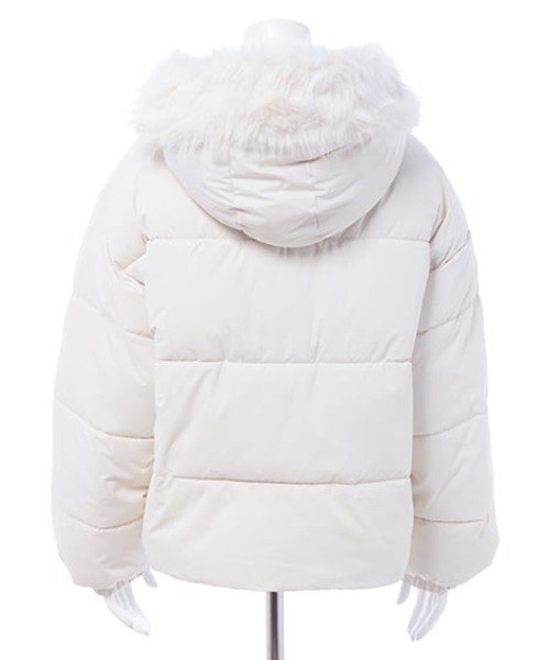 INGNI（イング）の「エコファー取り外し中綿ジャケット（ダウンジャケット/コート・レディース・オフホワイト/グレー系その他/ブラック・M）」の9枚目の写真