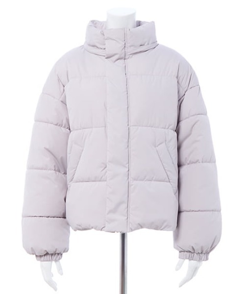 INGNI（イング）の「エコファー取り外し中綿ジャケット（ダウンジャケット/コート・レディース・オフホワイト/グレー系その他/ブラック・M）」の4枚目の写真