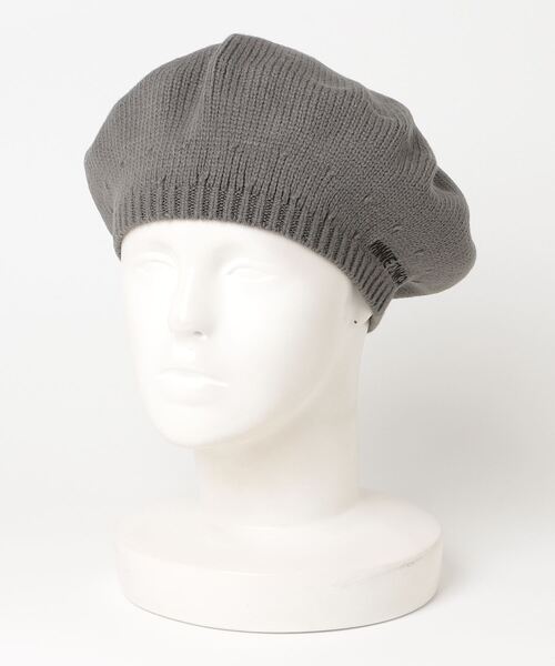 Minnetonka（ミネトンカ）の「【MINNETONKA/ミネトンカ】MTK EX KNIT BERET　ニットベレー（ハンチング/ベレー帽・レディース・ブラウン/アイボリー/ブラック/グレー・FREE）」の3枚目の写真