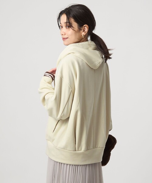 green label relaxing(グリーンレーベルリラクシング)の「ウラキモウ ジップ フーディー(パーカー・レディース・ブラック/ナチュラル/グレー・FREE)」の17枚目の写真