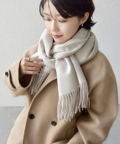 ウール カシミヤ ウォッシャブル ストール（マフラー）｜SHIPS