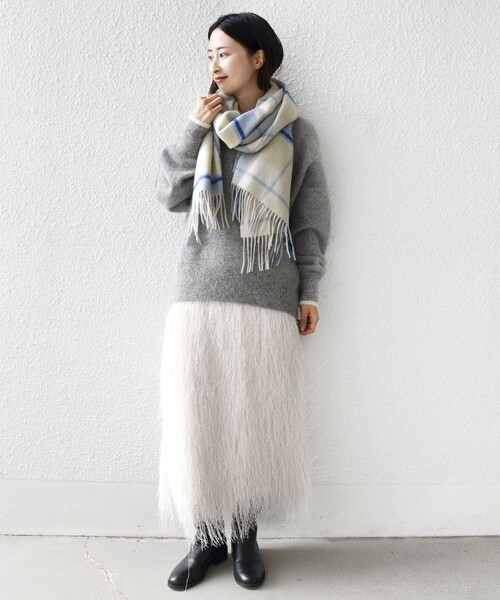 セール】ウール カシミヤ ウォッシャブル ストール（マフラー）｜SHIPS