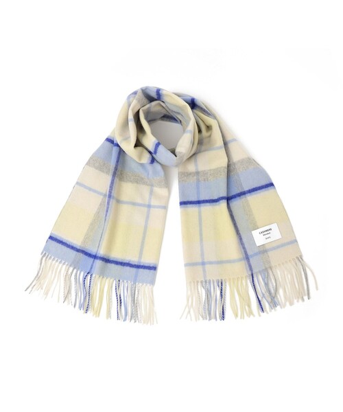 SHIPS(シップス)の「ウール カシミヤ ウォッシャブル ストール(マフラー・レディース・ブルー/ネイビー/ライトブルー/レッド/ピンク/オフホワイト・ONE SIZE)」の16枚目の写真