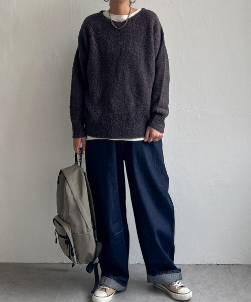 LBC(エルビーシー)の「トイプーニットプルオーバー(ニット/セーター・レディース・ベージュ/ブラウン/チャコール・M)」の5枚目の写真