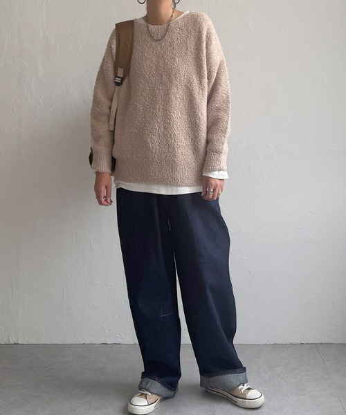 LBC(エルビーシー)の「トイプーニットプルオーバー(ニット/セーター・レディース・ベージュ/ブラウン/チャコール・M)」の6枚目の写真