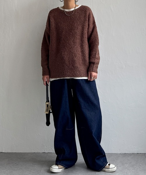 LBC(エルビーシー)の「トイプーニットプルオーバー(ニット/セーター・レディース・ベージュ/ブラウン/チャコール・M)」の4枚目の写真