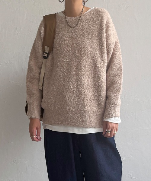 LBC(エルビーシー)の「トイプーニットプルオーバー(ニット/セーター・レディース・ベージュ/ブラウン/チャコール・M)」の13枚目の写真