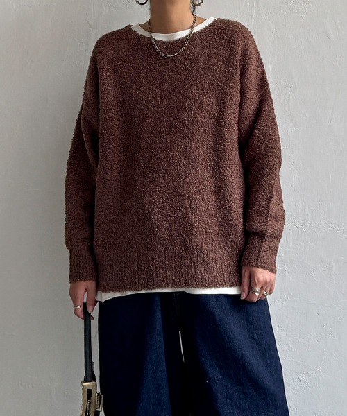 LBC(エルビーシー)の「トイプーニットプルオーバー(ニット/セーター・レディース・ベージュ/ブラウン/チャコール・M)」の15枚目の写真