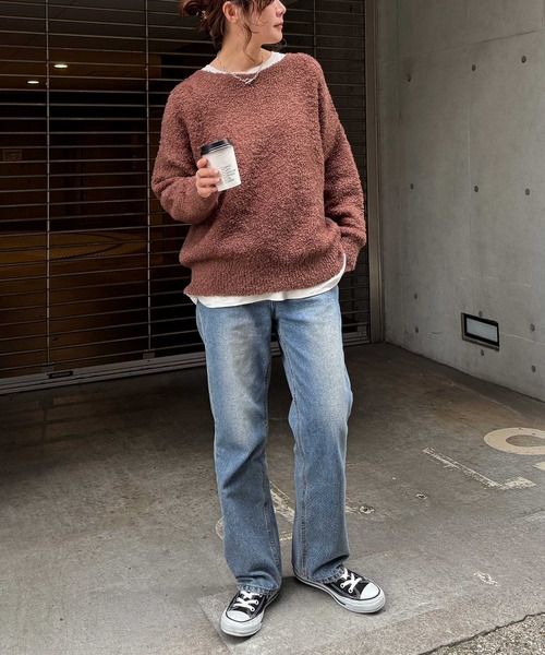 LBC(エルビーシー)の「トイプーニットプルオーバー(ニット/セーター・レディース・ベージュ/ブラウン/チャコール・M)」の7枚目の写真