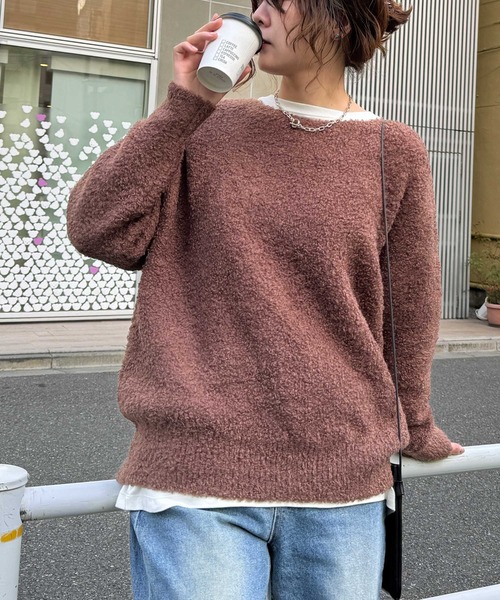 LBC(エルビーシー)の「トイプーニットプルオーバー(ニット/セーター・レディース・ベージュ/ブラウン/チャコール・M)」の11枚目の写真