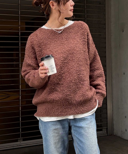 LBC(エルビーシー)の「トイプーニットプルオーバー(ニット/セーター・レディース・ベージュ/ブラウン/チャコール・M)」の12枚目の写真