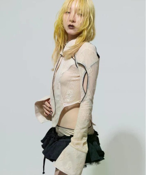 neith. ネイス Classic Lace Shirt(Beige) neith.（ネイス）の「neith./ネイス/Classic Lace Shirt(Beige
