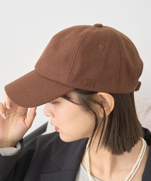 earth music&ecology（アースミュージックアンドエコロジー）の「サイドロゴ刺繍キャップ（キャップ・レディース・ブラウン/グレー/ブラック・F）」の5枚目の写真
