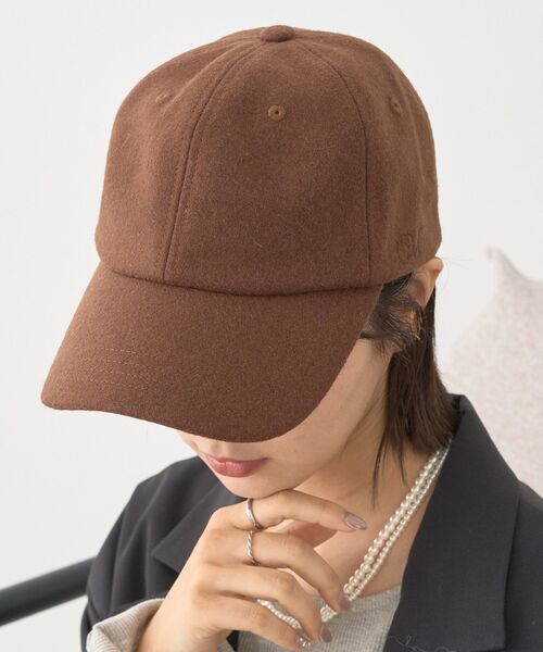 earth music&ecology（アースミュージックアンドエコロジー）の「サイドロゴ刺繍キャップ（キャップ・レディース・ブラウン/グレー/ブラック・F）」の7枚目の写真