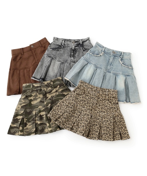 LOVETOXIC（ラブトキシック）の「【LTXC】アソートボックスプリーツスカート（スカート・キッズ・モカ/ブルー/グレー/カーキ/ブラウン・M:150cm/L:160cm/130cm/S:140cm）」の11枚目の写真