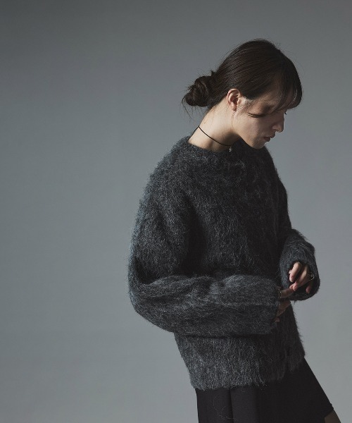 セール】モヘア シャギー ニット カーディガン / Mohair Shaggy Knit