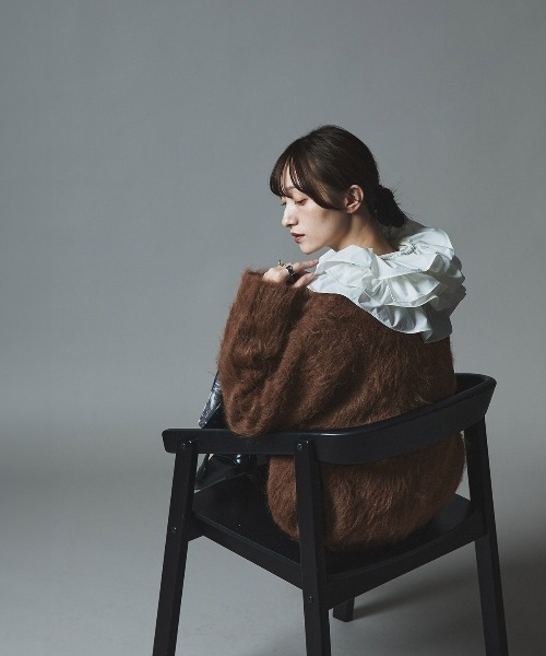 セール】モヘア シャギー ニット カーディガン / Mohair Shaggy Knit