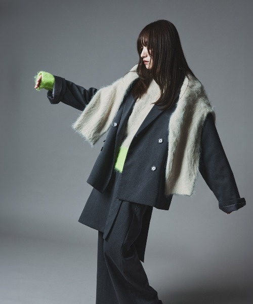 セール】モヘア シャギー ニット カーディガン / Mohair Shaggy Knit