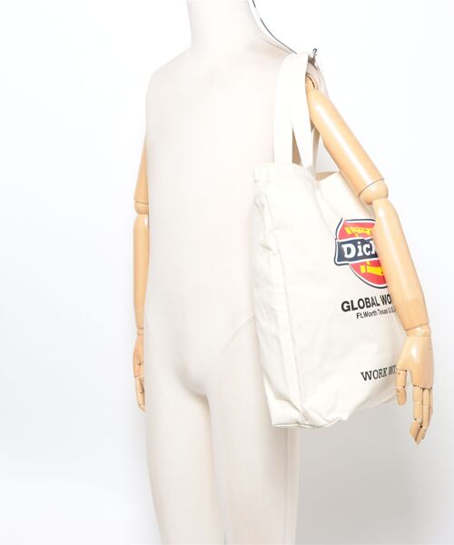 Dickies(ディッキーズ)の「●Dickies(ディッキーズ)●CANVAS TOTE BAG(ショルダーバッグ・レディース・オフホワイト・FREE)」の12枚目の写真