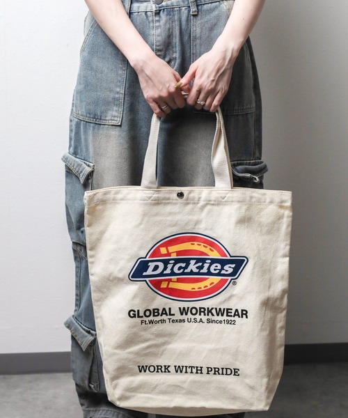 Dickies(ディッキーズ)の「●Dickies(ディッキーズ)●CANVAS TOTE BAG(ショルダーバッグ・レディース・オフホワイト・FREE)」の8枚目の写真
