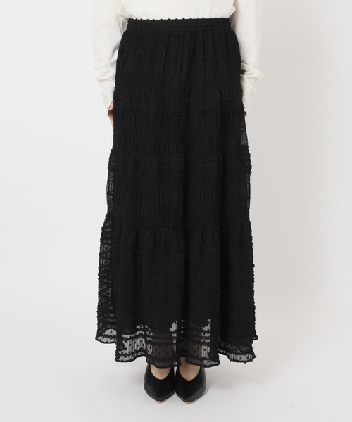 WEB限定/追加》MAJOLICAティアプリーツスカート（スカート）｜SLOBE