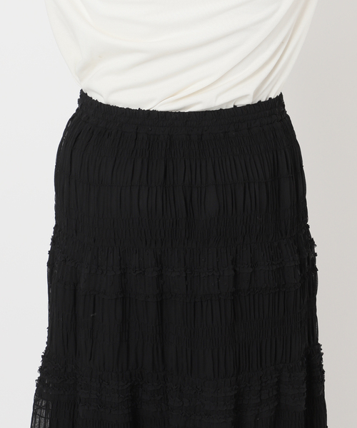 WEB限定/追加》MAJOLICAティアプリーツスカート（スカート）｜SLOBE