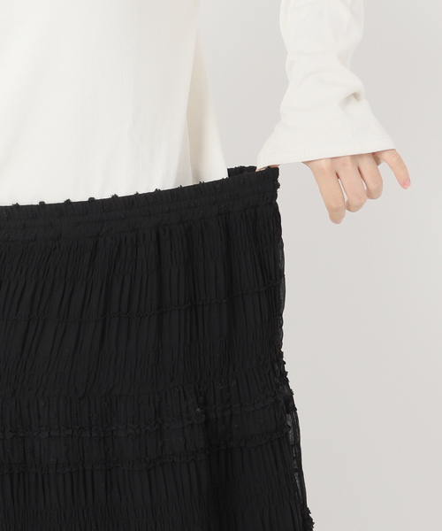 WEB限定/追加》MAJOLICAティアプリーツスカート（スカート）｜SLOBE