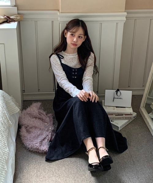 セール】リボンデニムキャミロングワンピース/2025 AW COLLECTION