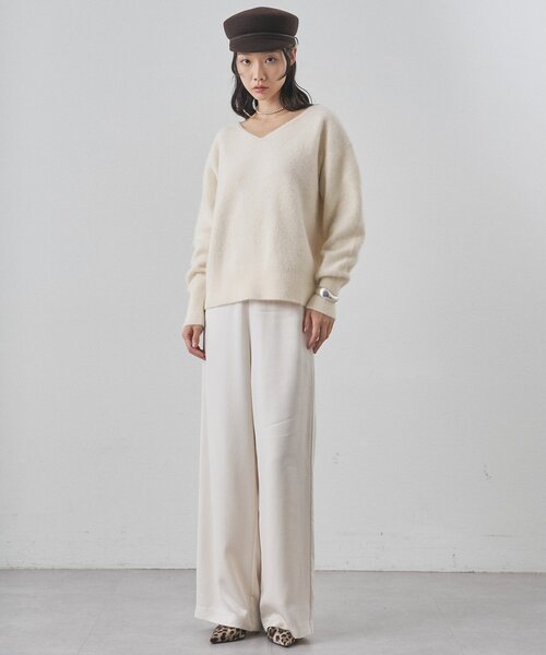 Whim Gazette（ウィムガゼット）の「フィブリルパンツ（その他パンツ・レディース・グレイッシュベージュ/ブラウン/ピンクベージュ/オフホワイト・36/38）」の20枚目の写真