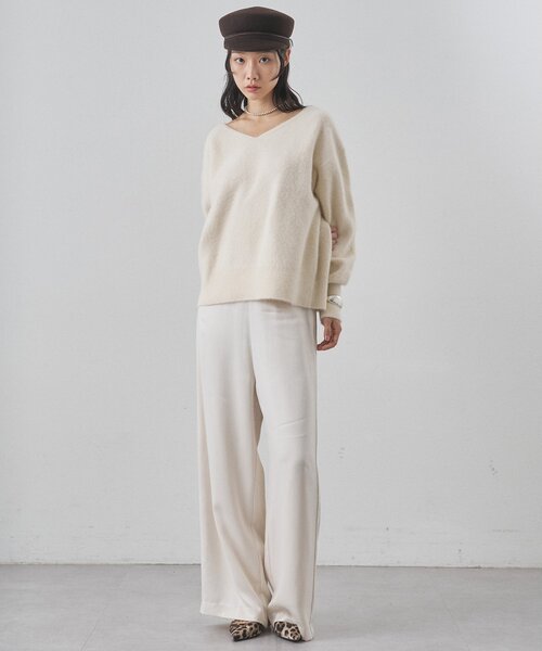 Whim Gazette（ウィムガゼット）の「フィブリルパンツ（その他パンツ・レディース・グレイッシュベージュ/ブラウン/ピンクベージュ/オフホワイト・36/38）」の22枚目の写真