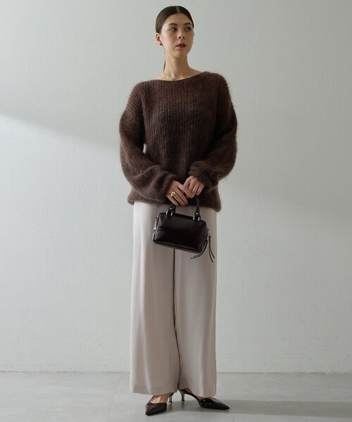 Whim Gazette（ウィムガゼット）の「フィブリルパンツ（その他パンツ・レディース・グレイッシュベージュ/ブラウン/ピンクベージュ/オフホワイト・36/38）」の7枚目の写真