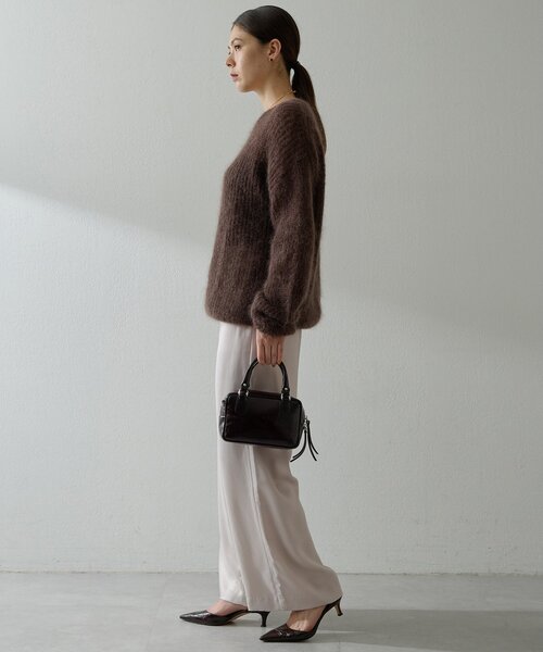 Whim Gazette（ウィムガゼット）の「フィブリルパンツ（その他パンツ・レディース・グレイッシュベージュ/ブラウン/ピンクベージュ/オフホワイト・36/38）」の9枚目の写真