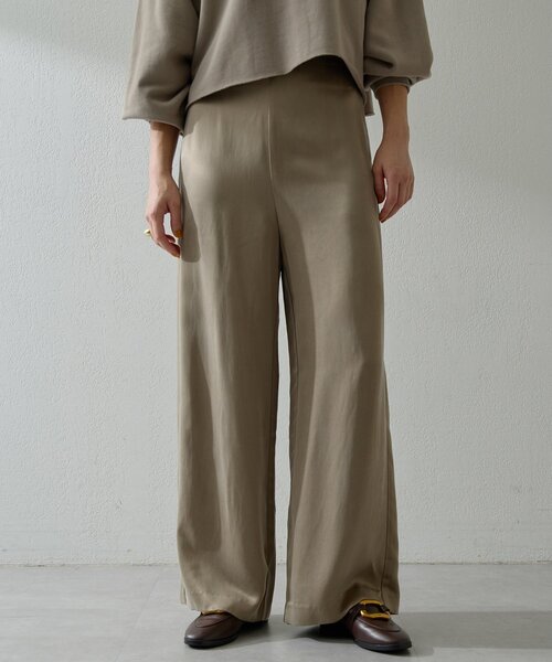 Whim Gazette（ウィムガゼット）の「フィブリルパンツ（その他パンツ・レディース・グレイッシュベージュ/ブラウン/ピンクベージュ/オフホワイト・36/38）」の12枚目の写真