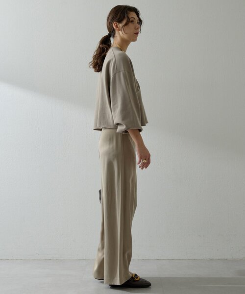 Whim Gazette（ウィムガゼット）の「フィブリルパンツ（その他パンツ・レディース・グレイッシュベージュ/ブラウン/ピンクベージュ/オフホワイト・36/38）」の17枚目の写真