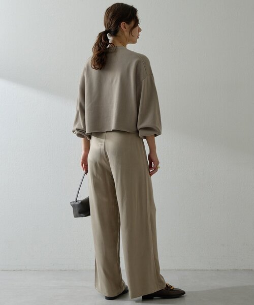 Whim Gazette（ウィムガゼット）の「フィブリルパンツ（その他パンツ・レディース・グレイッシュベージュ/ブラウン/ピンクベージュ/オフホワイト・36/38）」の18枚目の写真