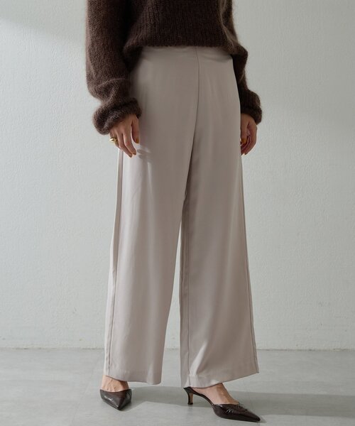 Whim Gazette（ウィムガゼット）の「フィブリルパンツ（その他パンツ・レディース・グレイッシュベージュ/ブラウン/ピンクベージュ/オフホワイト・36/38）」の4枚目の写真