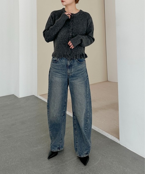 PILIT(ピリット)の「フリルカーディガン(カーディガン/ボレロ・レディース・グレー/チャコールグレー/グレイッシュベージュ・MEDIUM)」の22枚目の写真