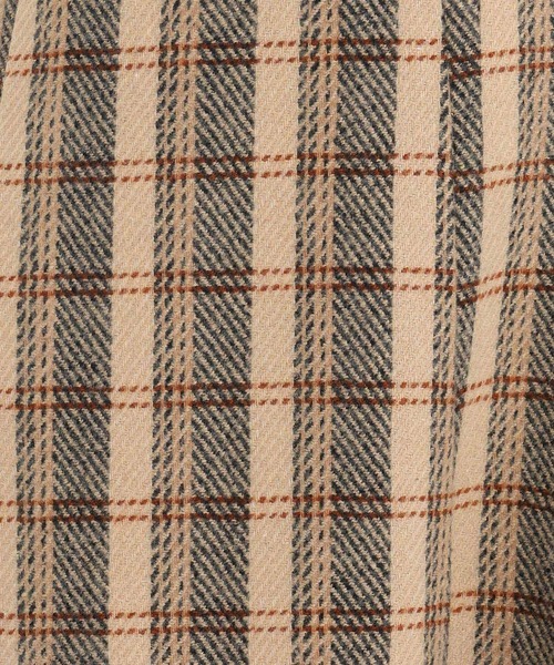 Andemiu（アンデミュウ）の「チェックジャガードフレアスカート603896（スカート・レディース・ベージュ/ブラック・FREE）」の7枚目の写真