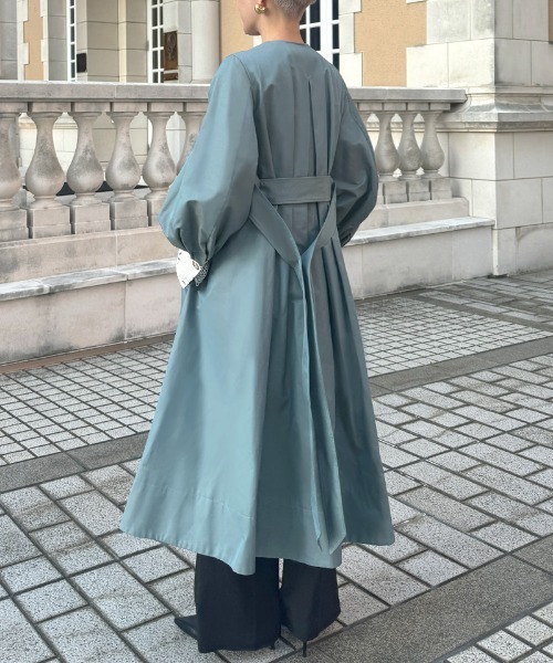 JENNE(ジェンヌ)の「シャンブレートレンチコート(撥水生地)(その他アウター・レディース・ベージュ/スモーク・LARGE/MEDIUM/SMALL/X-LARGE)」の19枚目の写真