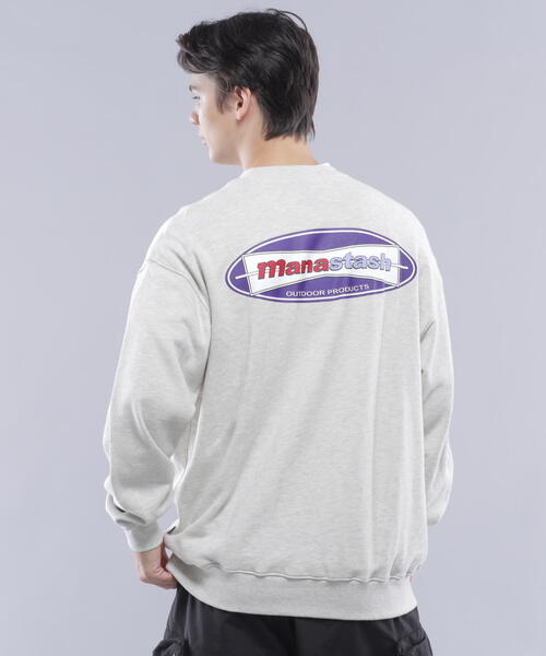 MANASTASH(マナスタッシュ)の「MANASTASH/マナスタッシュ CASCADE SWEATSHIRTS CLASSIC LOGO/カスケードスウェットシャツクラシックロゴ(スウェット・メンズ・その他13/その他5/ブラック・L/M/S/XL)」の2枚目の写真