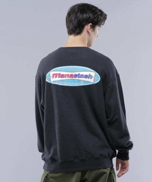 MANASTASH(マナスタッシュ)の「MANASTASH/マナスタッシュ CASCADE SWEATSHIRTS CLASSIC LOGO/カスケードスウェットシャツクラシックロゴ(スウェット・メンズ・その他13/その他5/ブラック・L/M/S/XL)」の1枚目の写真
